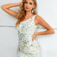 White One Shoulder Sequined Bodycon Homecoming Dress